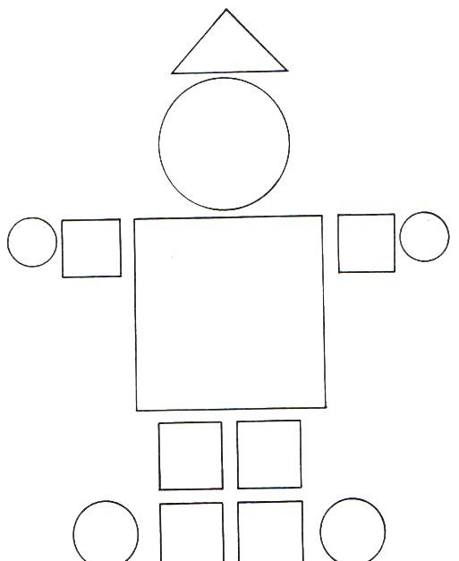 Схемы картинок из геометрических фигур для дошкольников