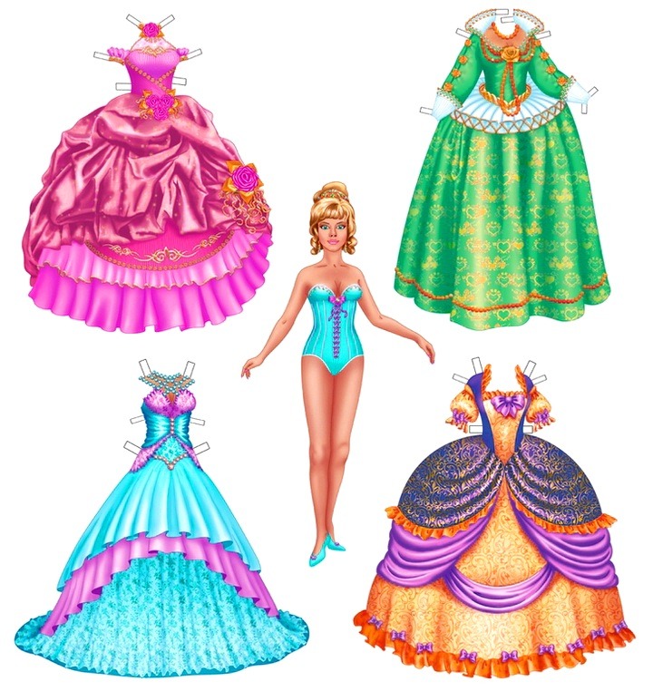 кукольные платья для принцессы