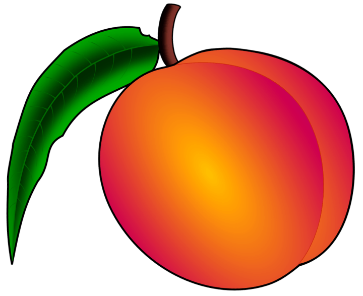 шаблон персик