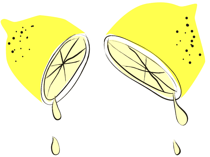 шаблон лимоны