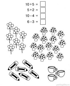 11 245x300 - Задания по математике в картинках для детей 5-7 лет