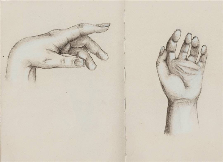 Simple hand drawing practice