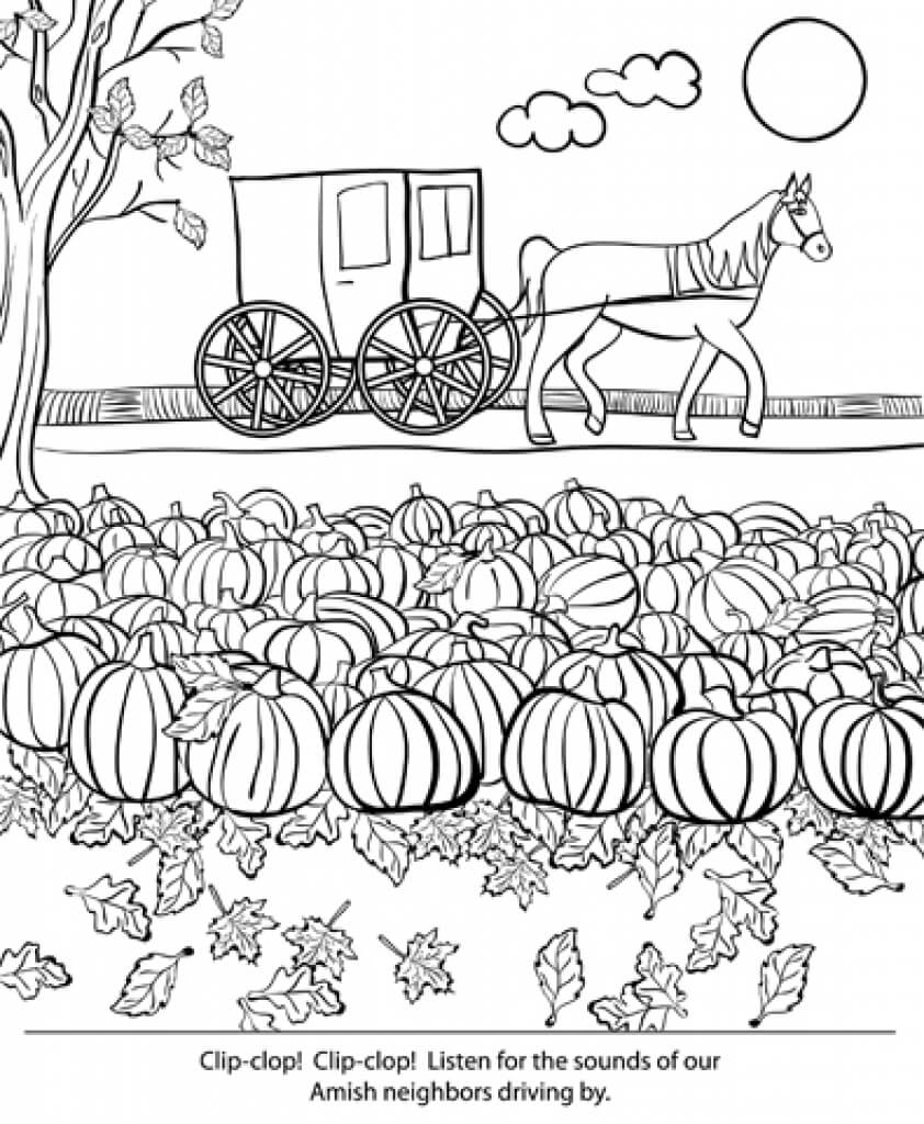 Printable Pumpkin Patch Coloring Page
