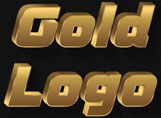 Beautiful gold font HD style