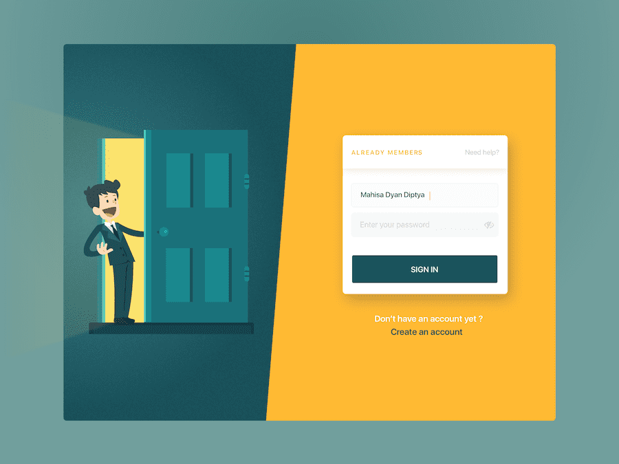 Login Page Illustration