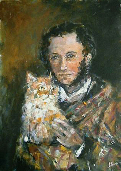 Владимир Фоканов. Пушкин и кот ученый.jpg