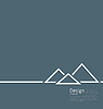 Логотип египетской пирамиды, символ туризма, минимумы 