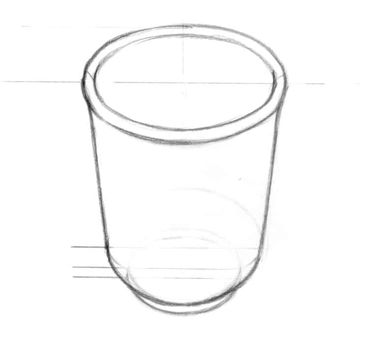 как нарисовать вазу