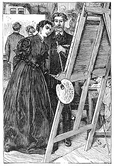 Drawing of a Painter