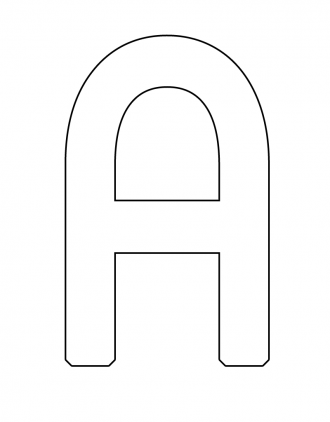 Буква А формата А4