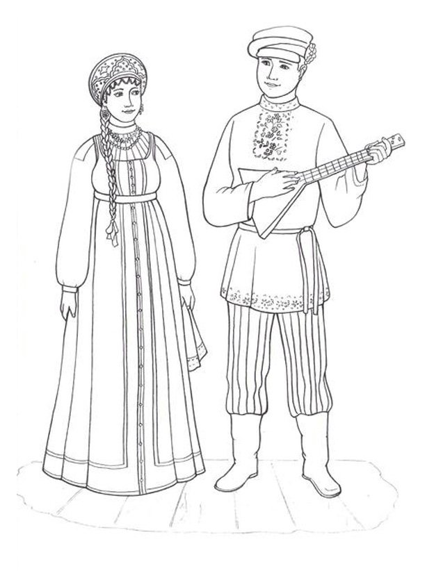 Картинки костюмов народов России для детей (7)