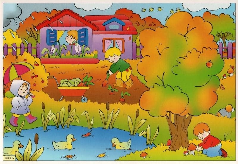 Картинки осень по месяцам для детей детского сада006