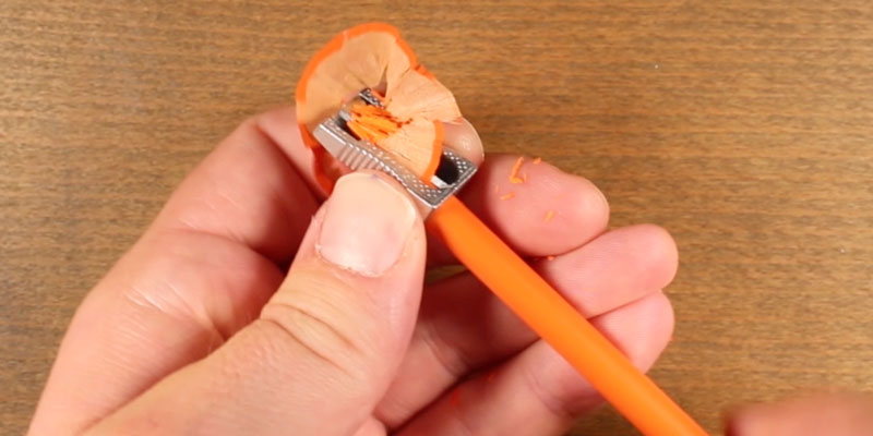 Colored pencil tip - use a hand-held pencil sharpener