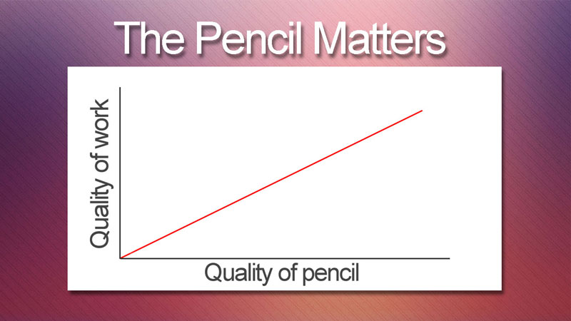 Colored pencil tip - use a quality pencils