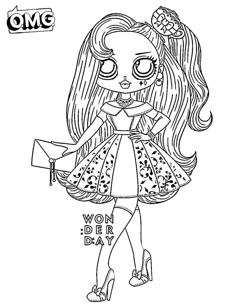 Coloring pages LOL OMG. Download or print new dolls for free