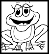 Learn how to draw cartoon frogs / toads