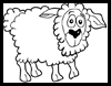 How to draw cartoon sheep / lambs