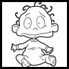 Learn how to draw Rugrats characters such as Dill, Phil and Lil, Chuckie, Tommie, Angelica, etc.