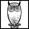 How to draw owls with simple directions