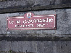Gaelic Script on Sign