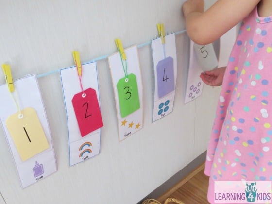 Teaching numbers 1 - 10 - learning activity
