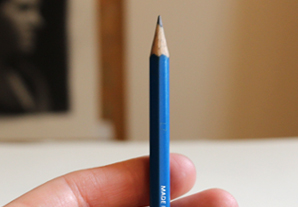 Sharpening a drawing pencil