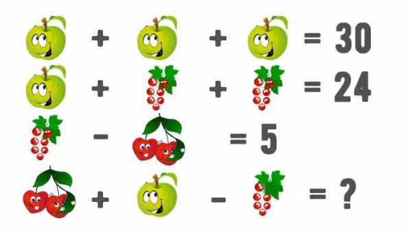 Ребус по математике 1 класс в картинках